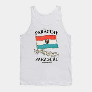 Vintage Flag of Paraguay Tank Top